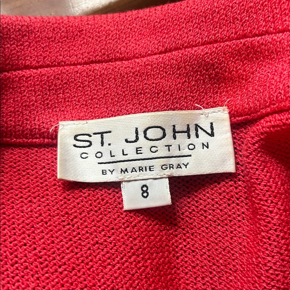 St. John Collection knit jacket and skirt set - Picture 5 of 7